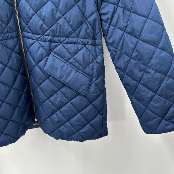 J. CREW Primaloft Quilted sherpa-lined puffer jacket in Navy Blue BM542 // M - Picture 5 of 16